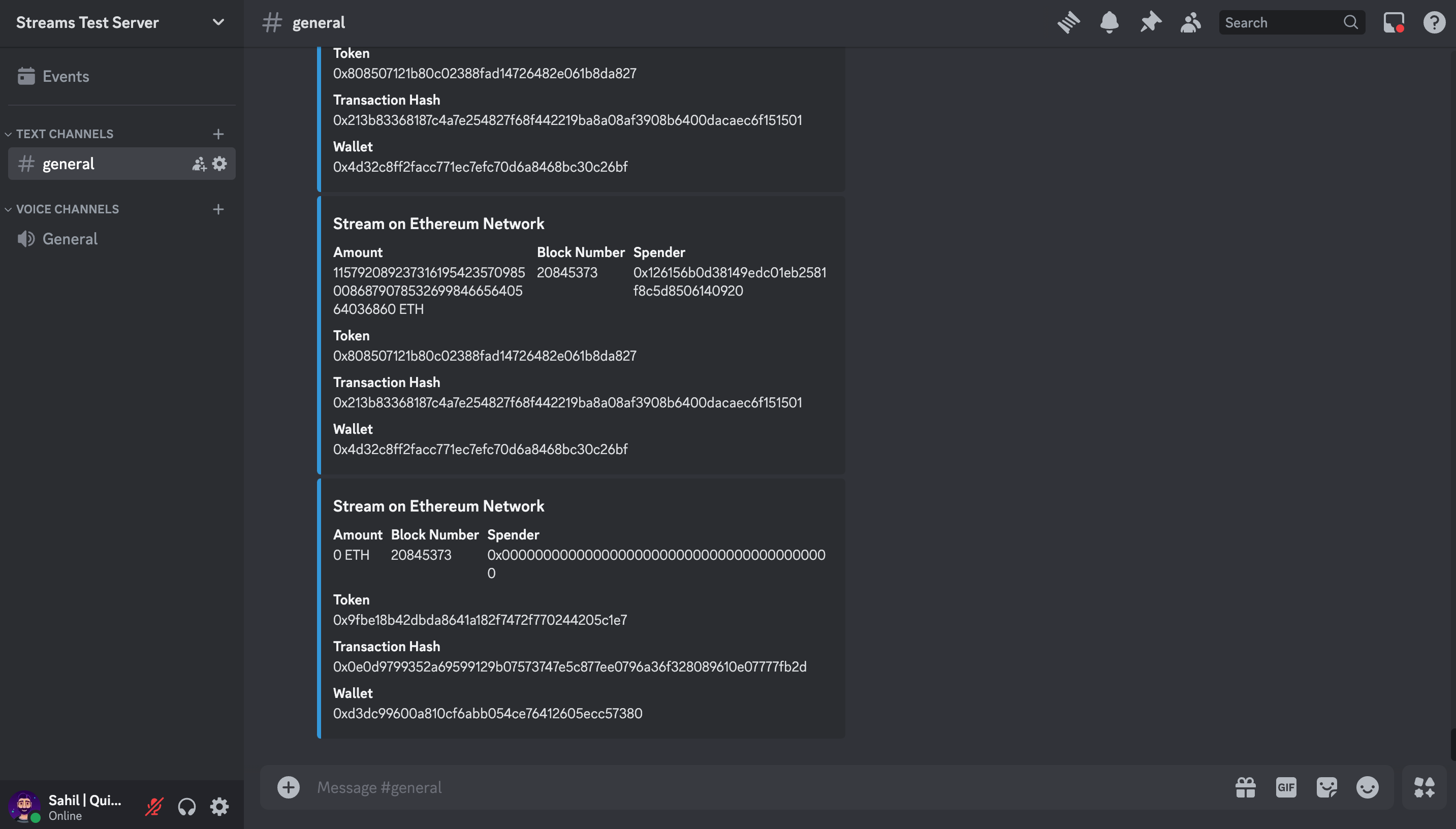 Stream Blockchain Data to Discord | QuickNode Docs