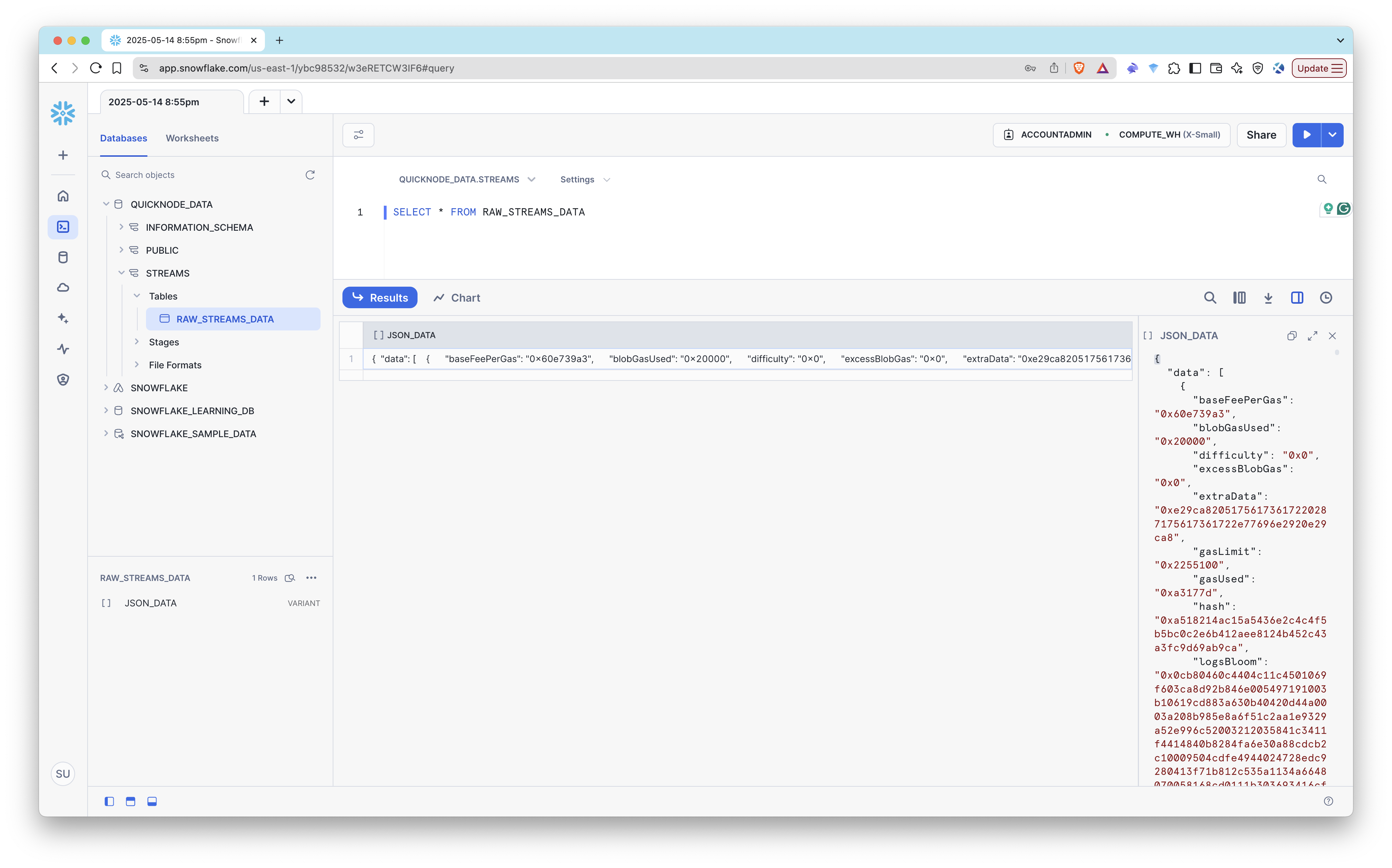 Snowflake - Manual Ingest