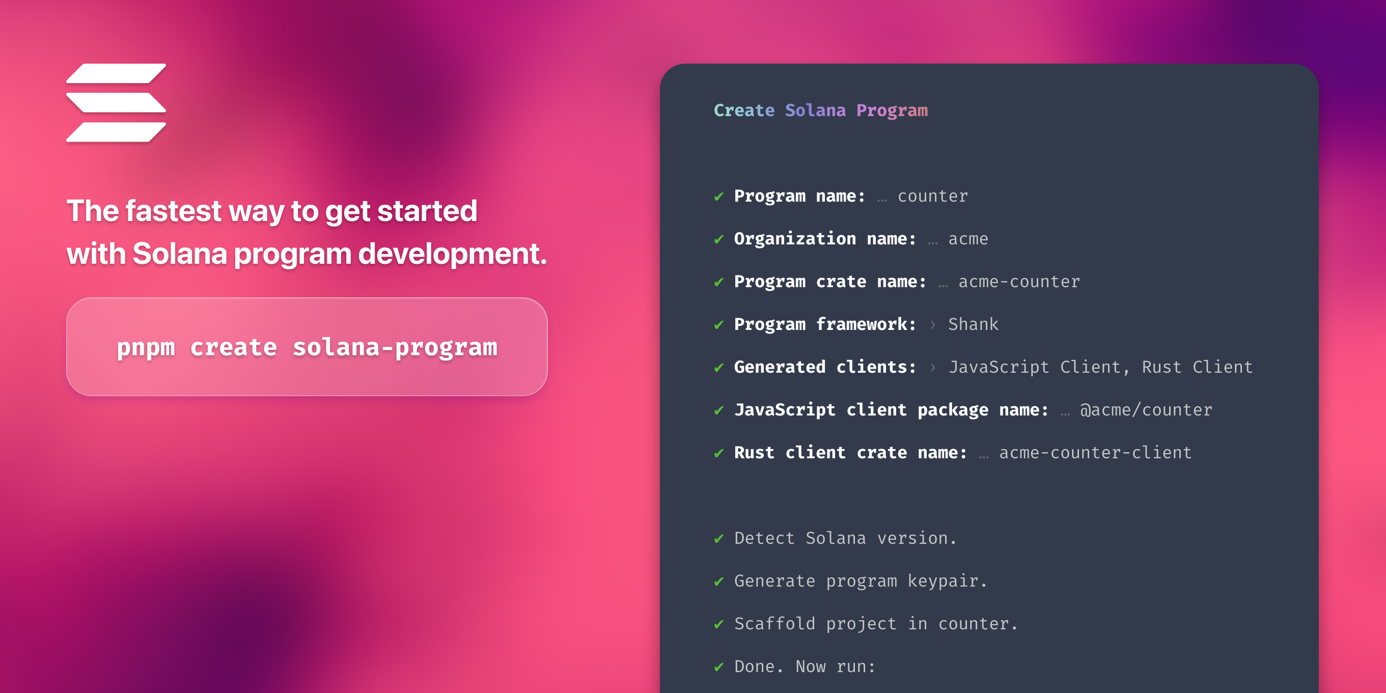 Create Solana Program