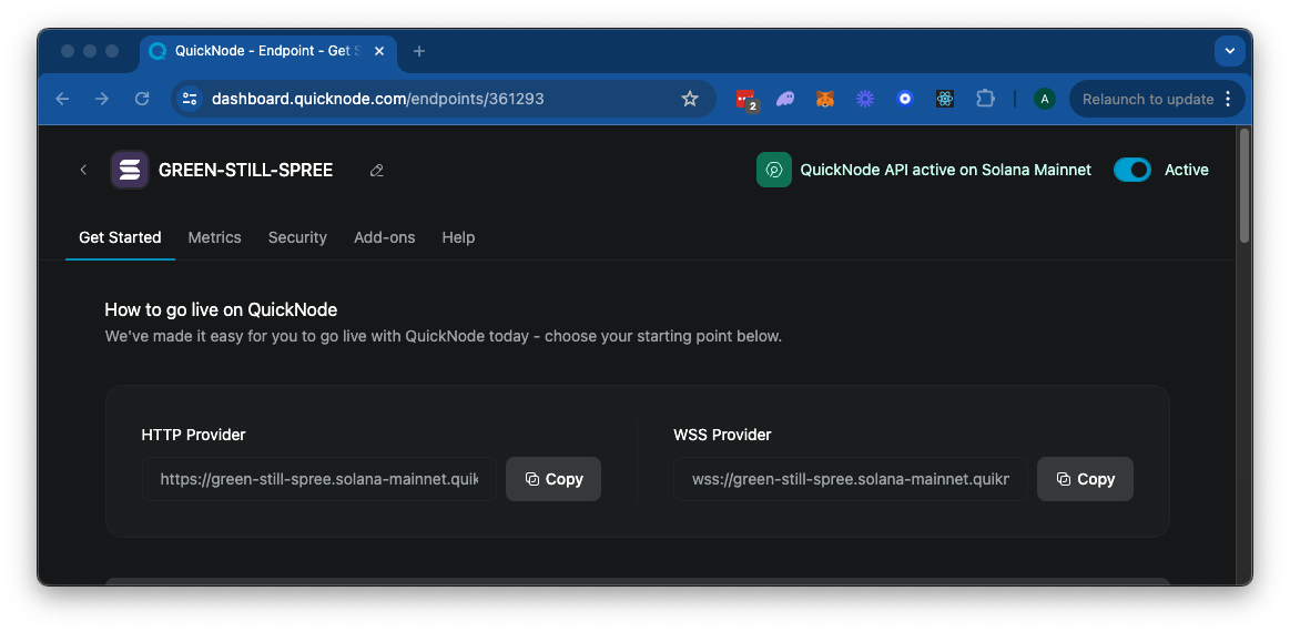 QuickNode Endpoints