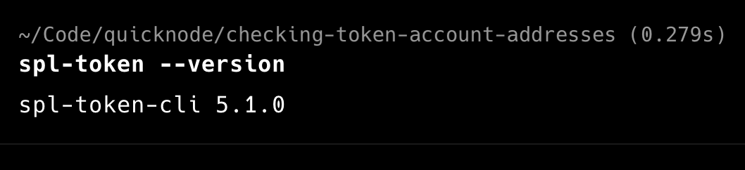 'Solana CLI Version Check'