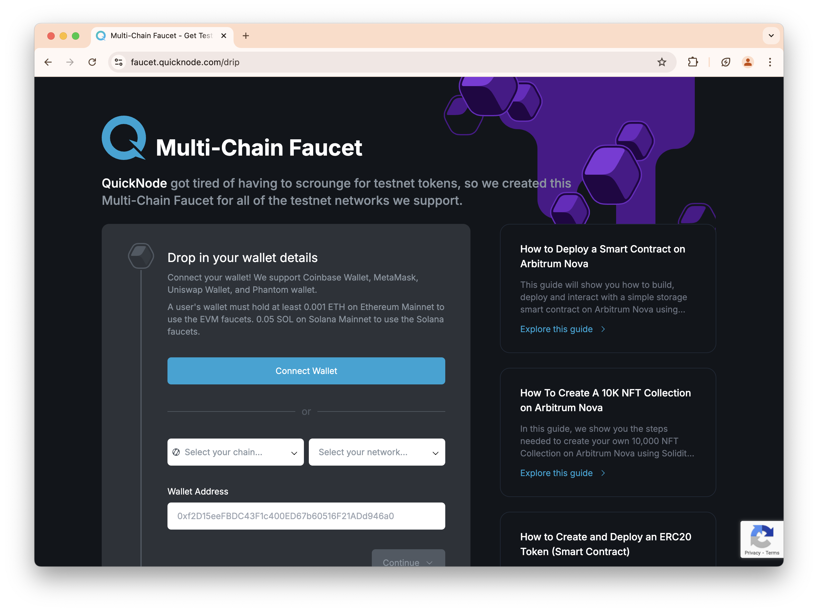 QuickNode Faucet
