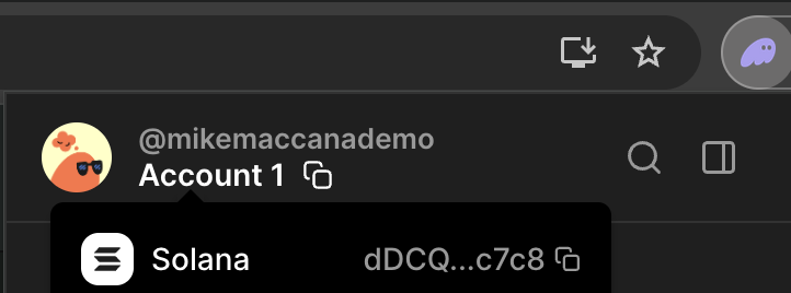 'Phantom Wallet Copy Button'