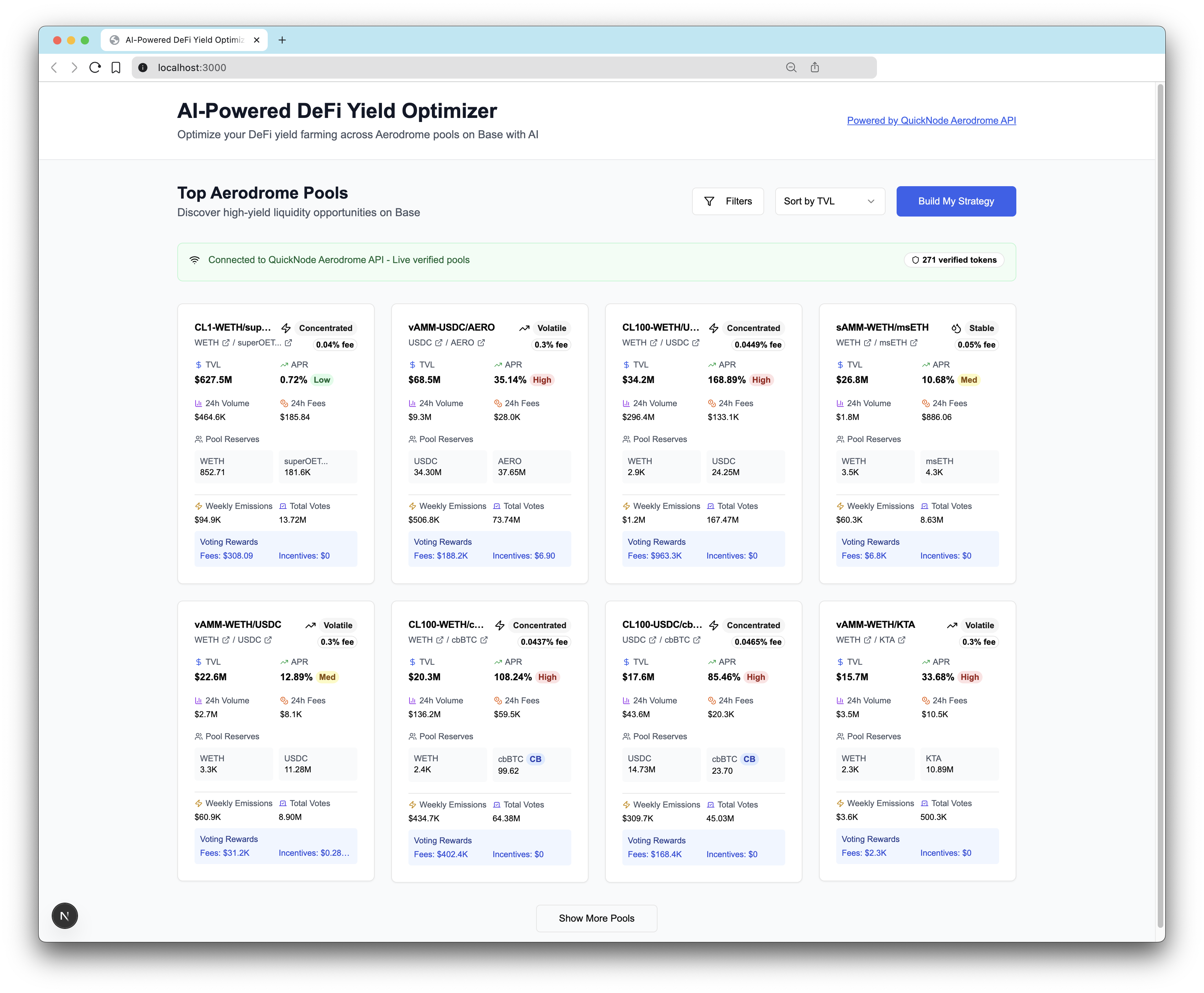 Aerodrome Pool Analytics
