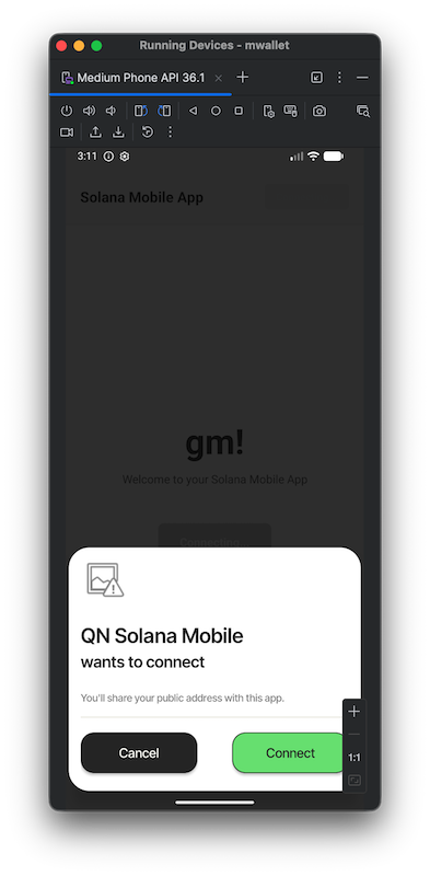Connect wallet dialog