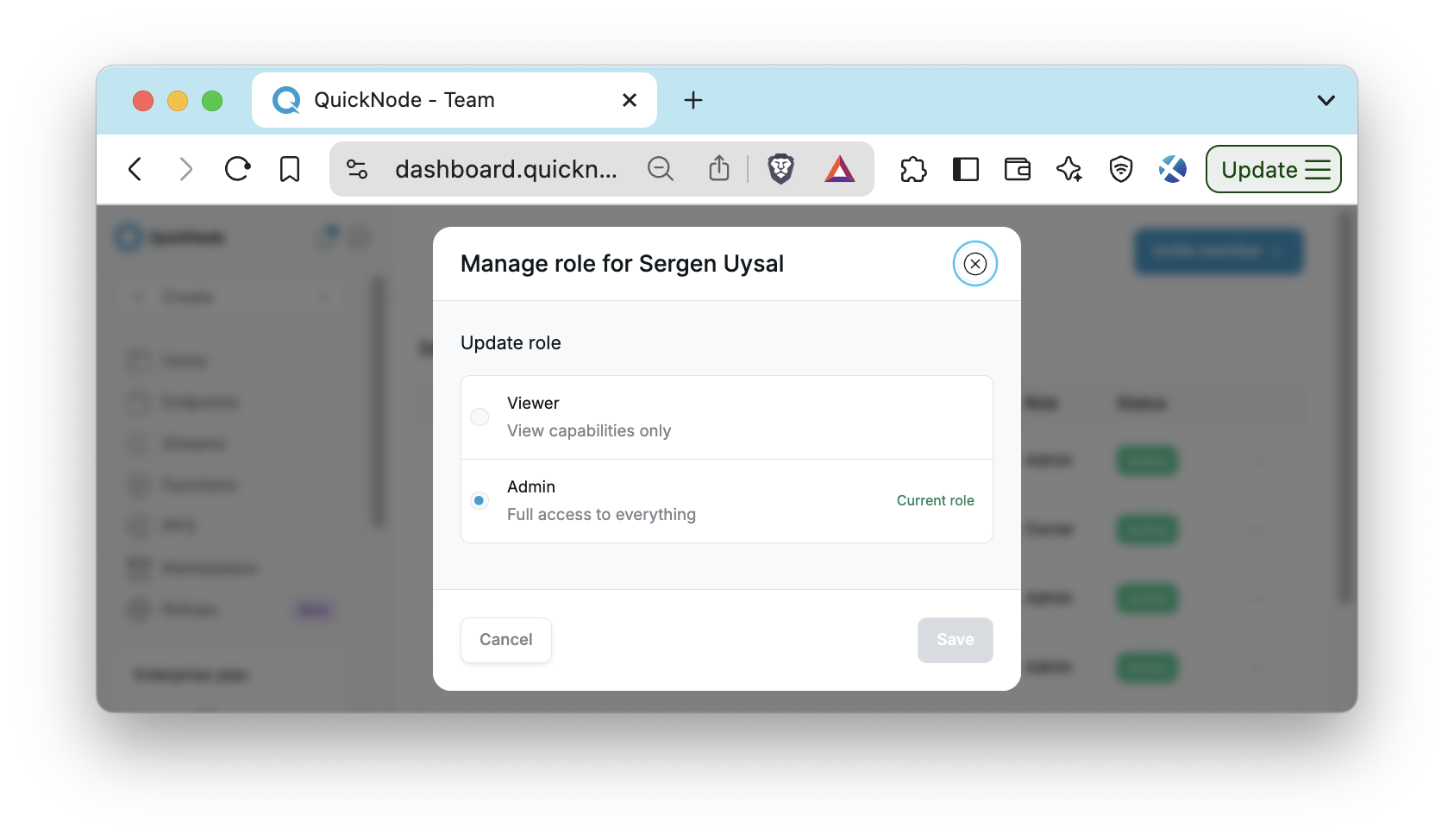 RBAC - Update Role