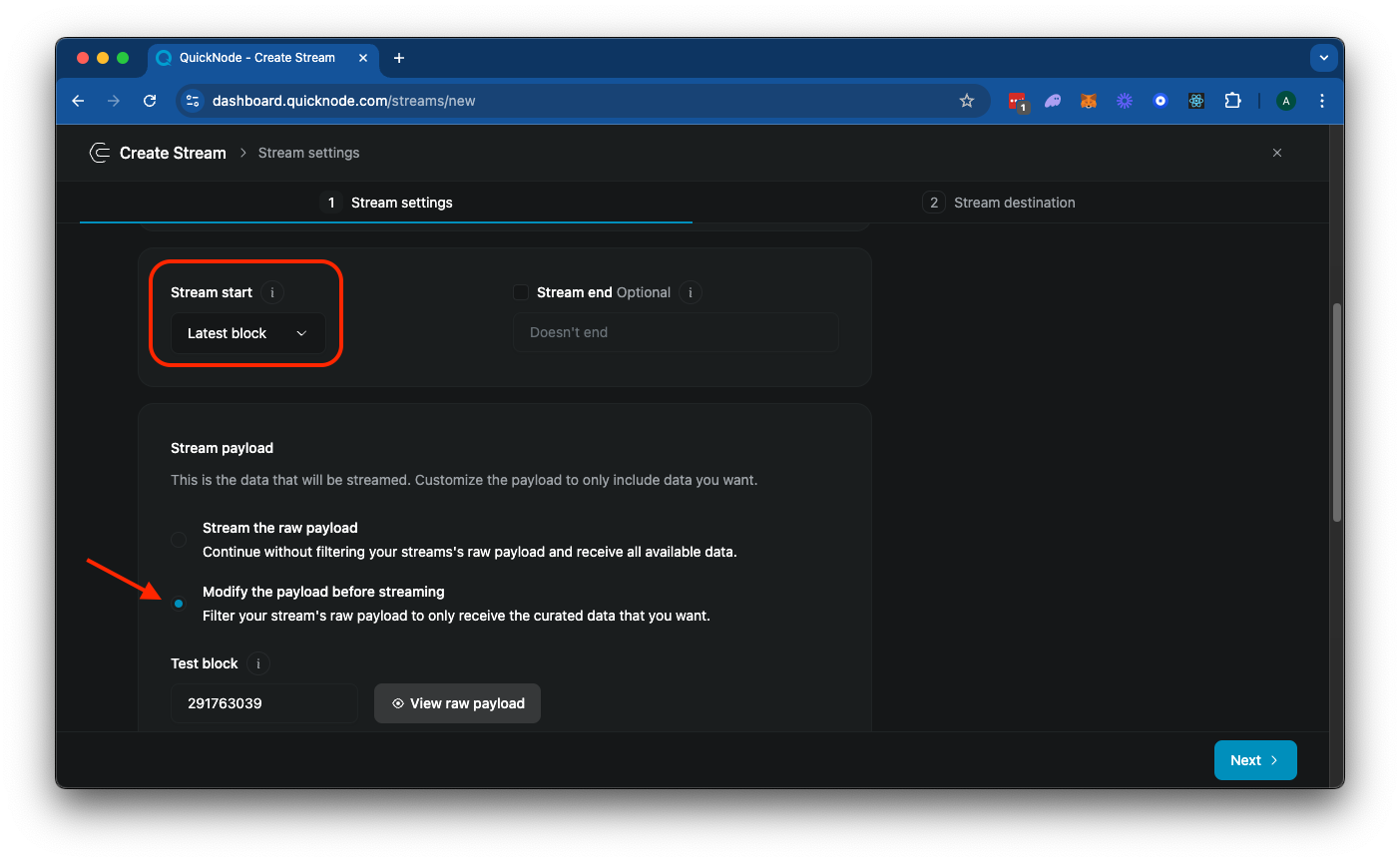 Solana Mainnet Settings