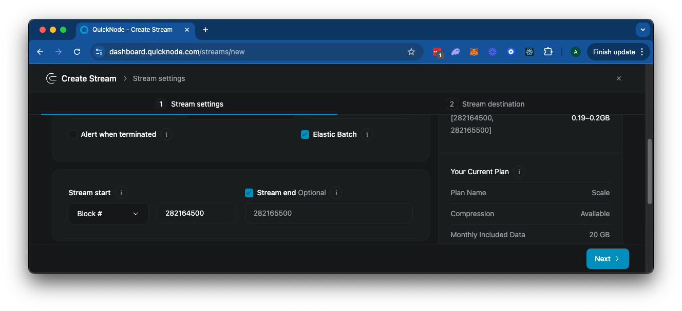 Solana Mainnet Settings